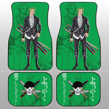 Roronoa Zoro Film Red Car Floor Mats Custom Car Accessories - Gearcarcover - 1