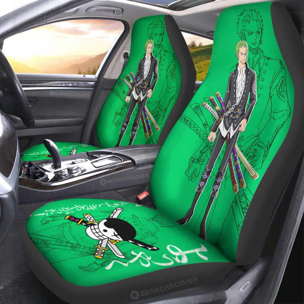 Roronoa Zoro Film Red Car Seat Covers Custom Car Accessories - Gearcarcover - 3