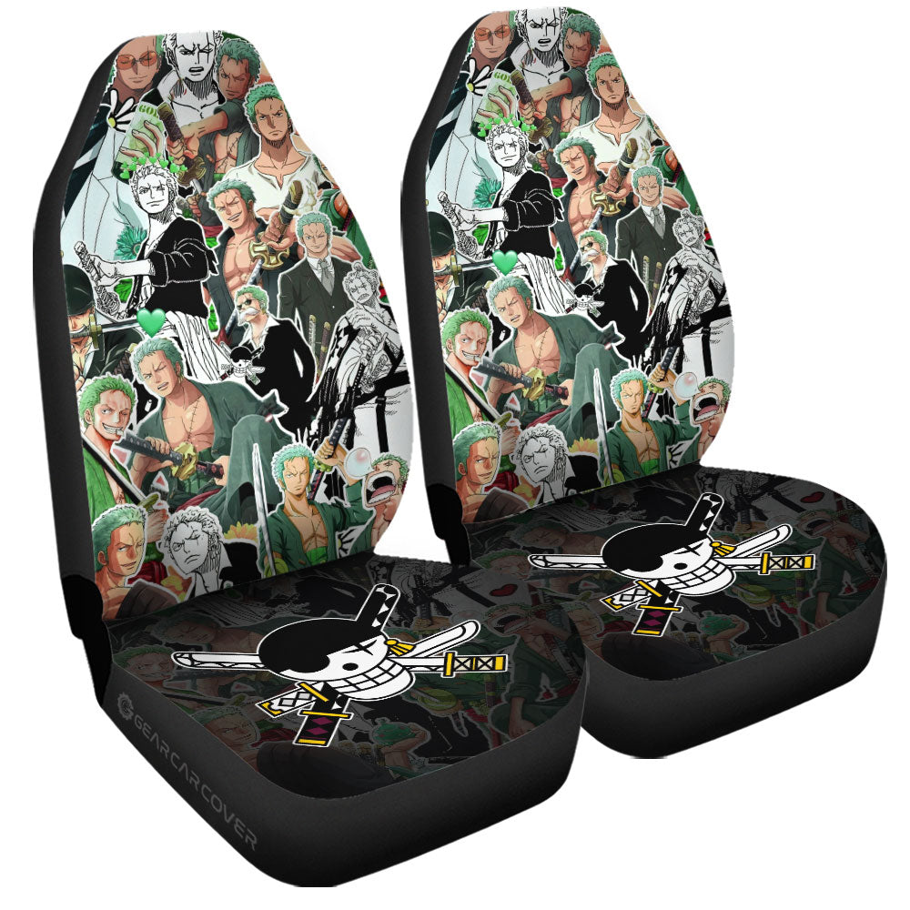 Roronoa Zoro Funny Car Seat Covers Custom Car Accessories For Fans - Gearcarcover - 3