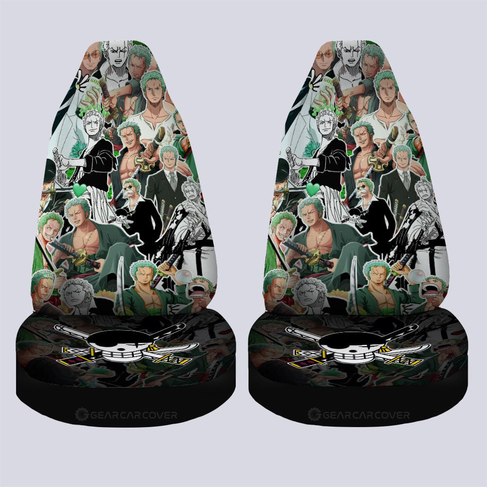 Roronoa Zoro Funny Car Seat Covers Custom Car Accessories For Fans - Gearcarcover - 4