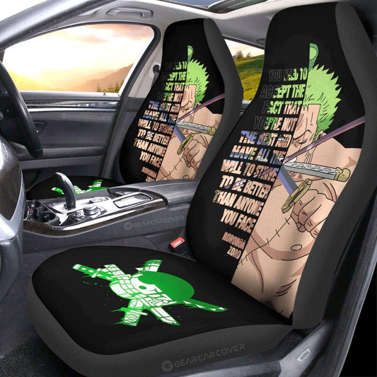 Roronoa Zoro Quotes Car Seat Covers Custom Car Accessoriess - Gearcarcover - 2