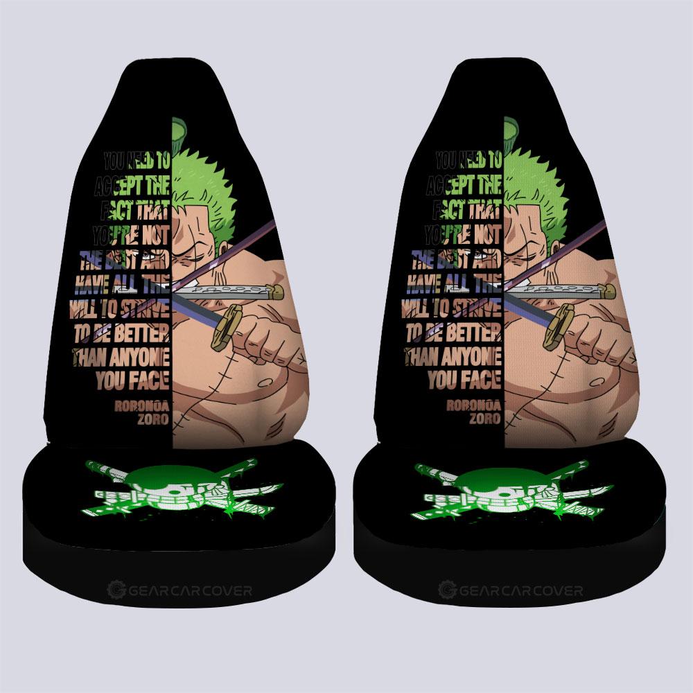 Roronoa Zoro Quotes Car Seat Covers Custom Car Accessoriess - Gearcarcover - 4