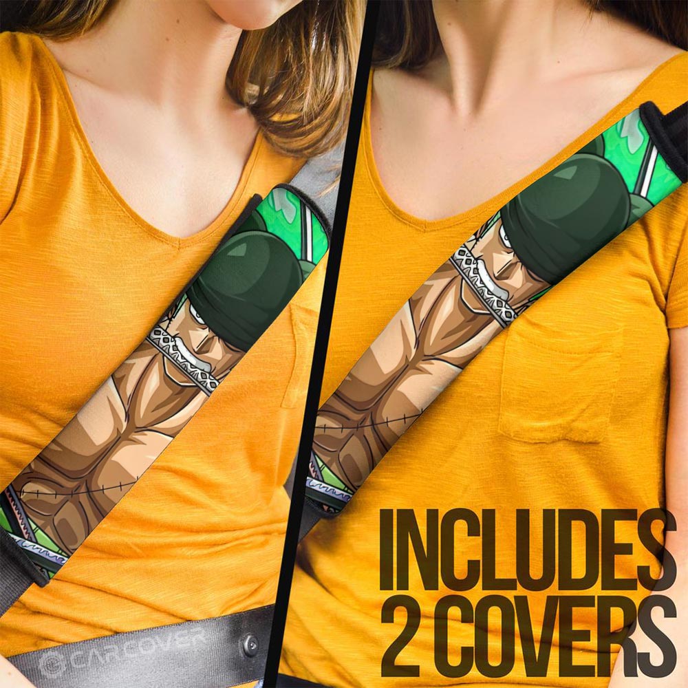 Roronoa Zoro Seat Belt Covers Custom Car Accessoriess - Gearcarcover - 3