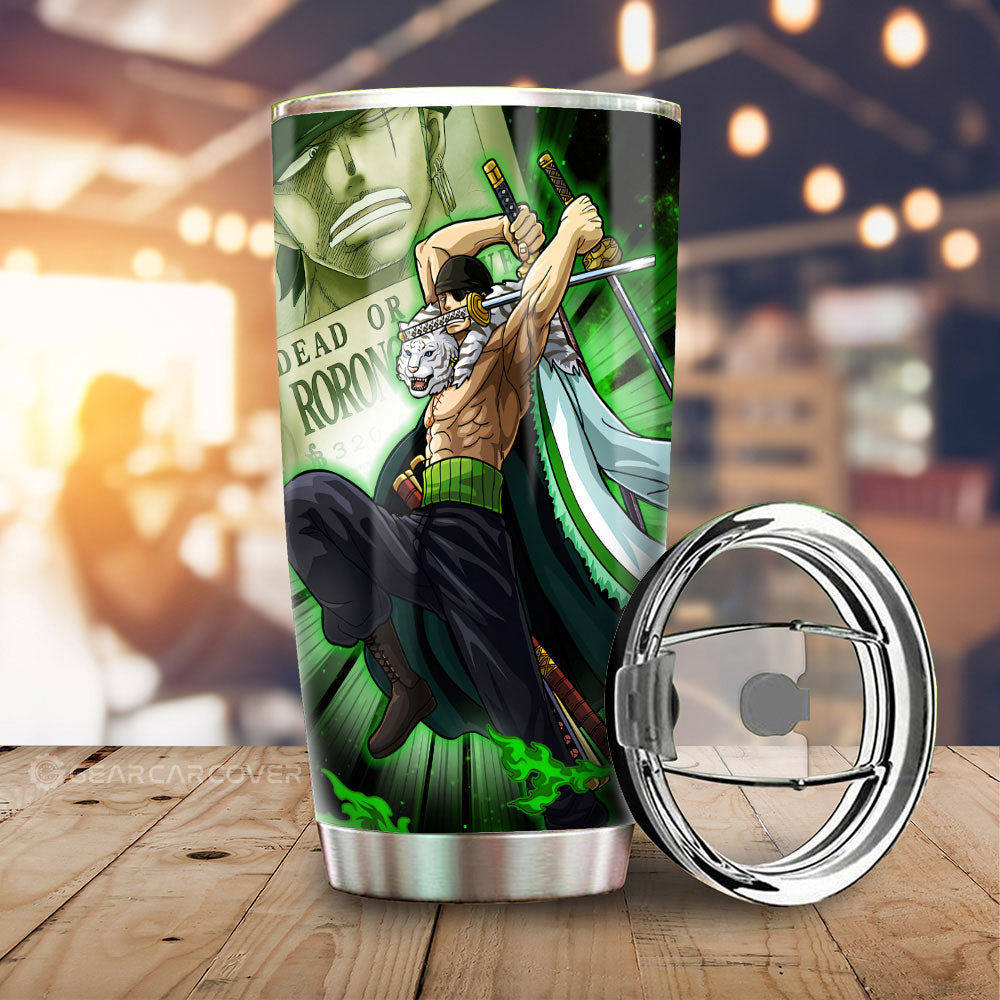 Roronoa Zoro Tumbler Cup Custom Car Interior Accessories - Gearcarcover - 1