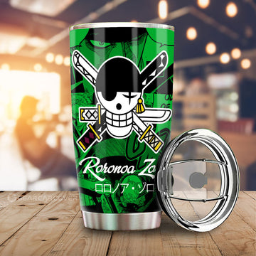 Roronoa Zoro Tumbler Cup Custom Manga For Fans Car Accessories - Gearcarcover - 1