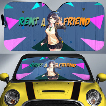 Ruka Sarashina Car Sunshade Custom Rent A Girlfriend Car Accessories - Gearcarcover - 1