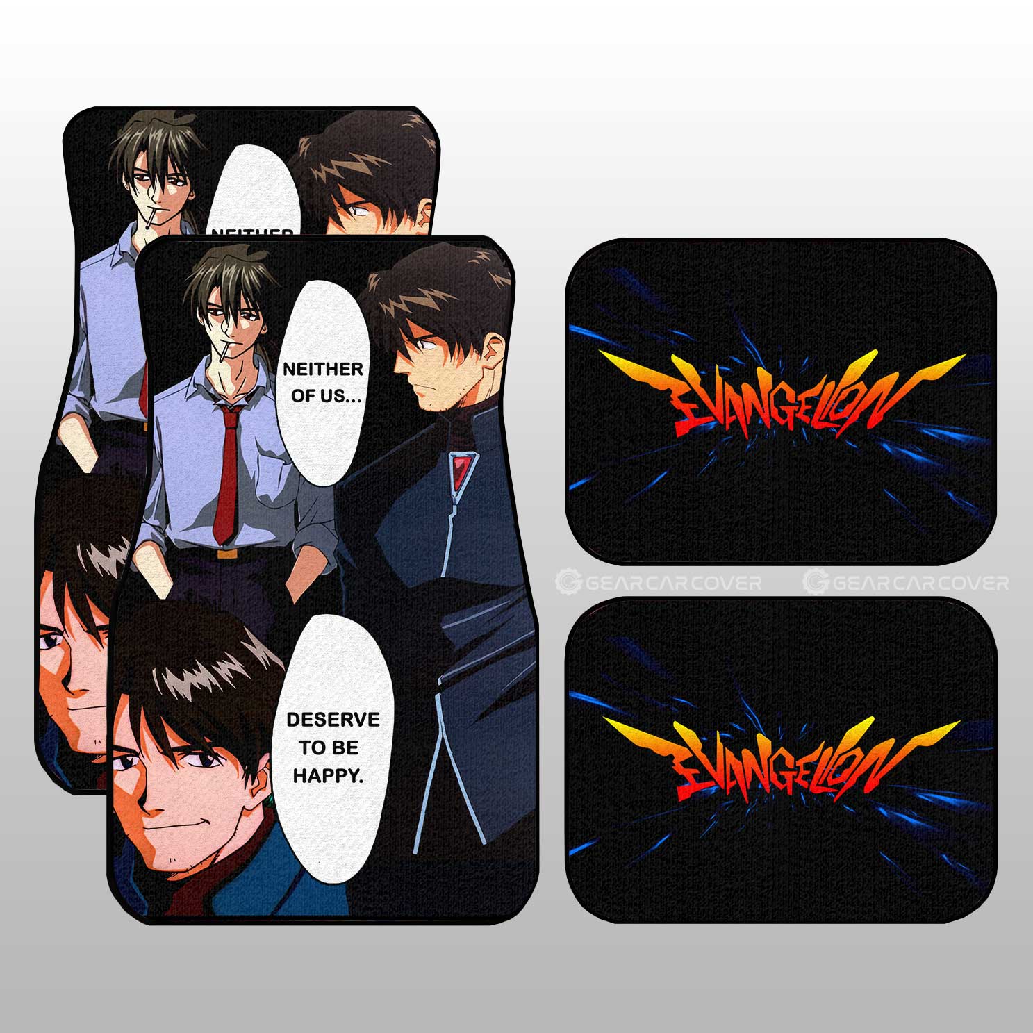 Ryoji Kaji Car Floor Mats Custom NGE - Gearcarcover - 1