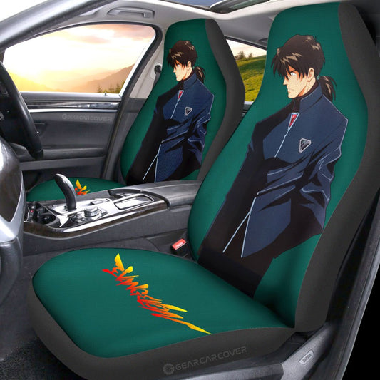 Ryoji Kaji Car Seat Covers Custom NGE Car Accessories - Gearcarcover - 2