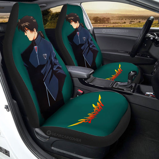 Ryoji Kaji Car Seat Covers Custom NGE Car Accessories - Gearcarcover - 1