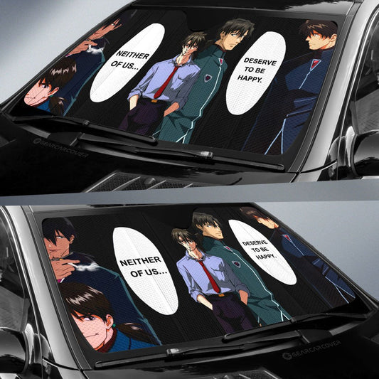 Ryoji Kaji Car Sunshade Custom NGE - Gearcarcover - 2