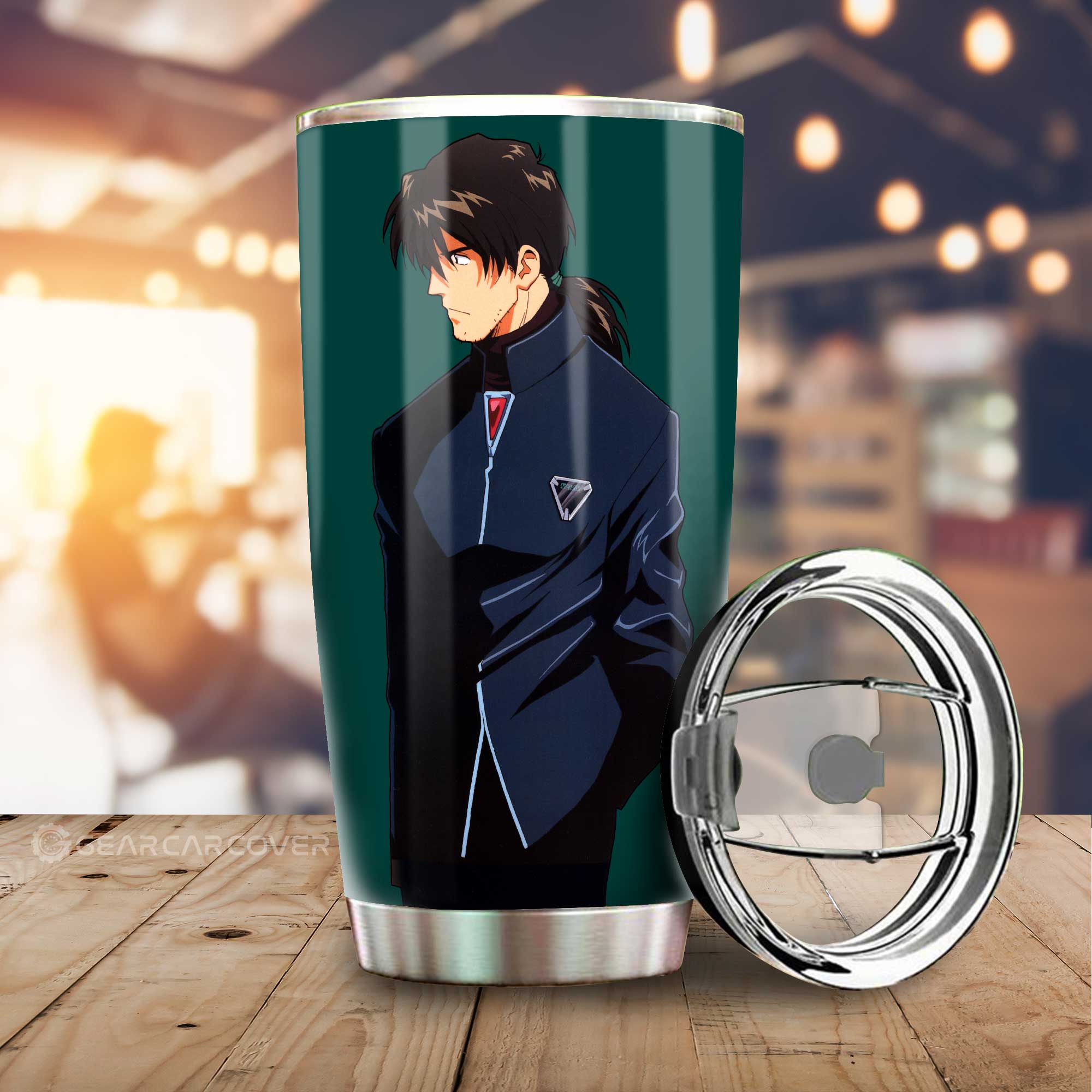 Ryoji Kaji Tumbler Cup Custom NGE Car Accessories - Gearcarcover - 1