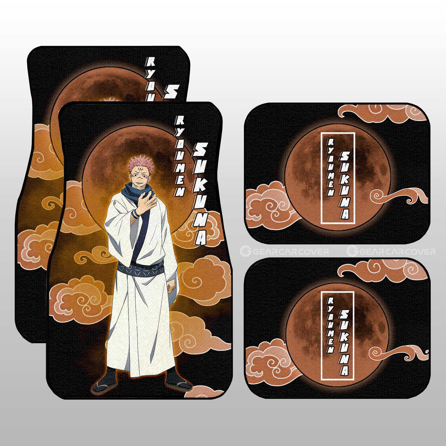 Ryoumen Sukuna Car Floor Mats Custom Car Interior Accessories - Gearcarcover - 1