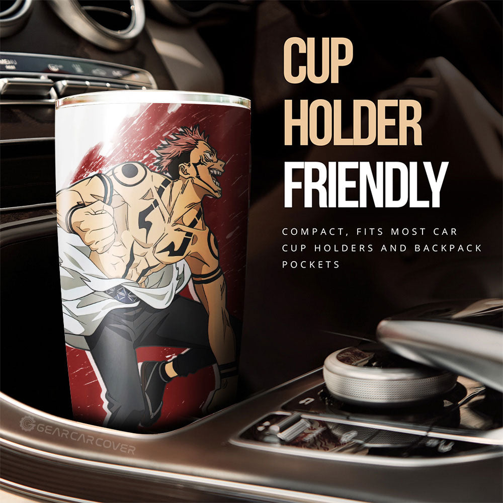 Ryoumen Sukuna Tumbler Cup Custom Car Accessories - Gearcarcover - 3