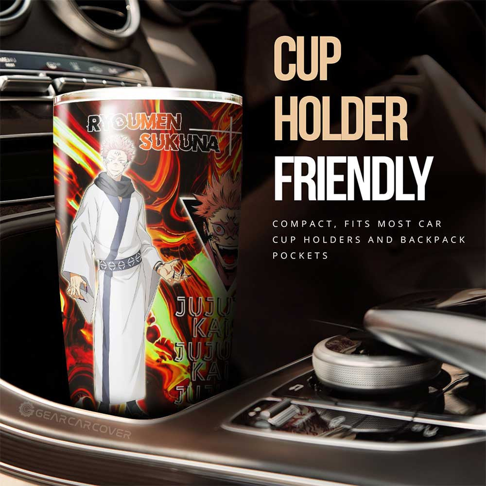 Ryoumen Sukuna Tumbler Cup Custom Car Accessories - Gearcarcover - 2