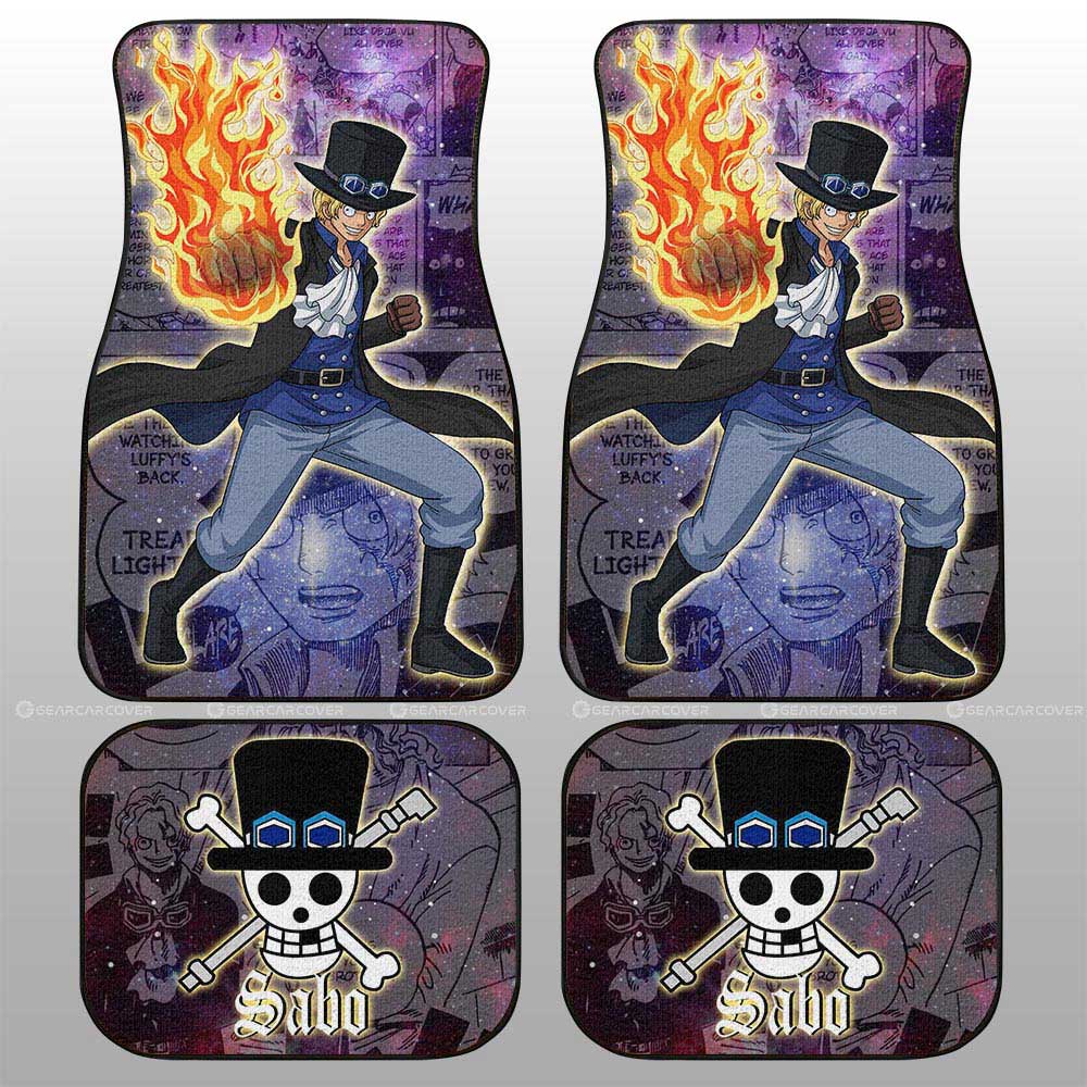 Sabo Car Floor Mats Custom Car Accessories Manga Galaxy Style - Gearcarcover - 2