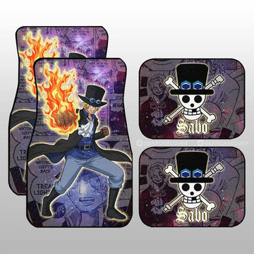 Sabo Car Floor Mats Custom Car Accessories Manga Galaxy Style - Gearcarcover - 1