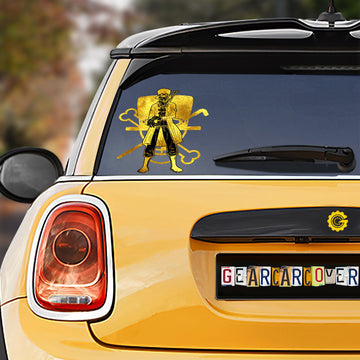 Sabo Car Sticker Custom Gold Silhouette Style - Gearcarcover - 1
