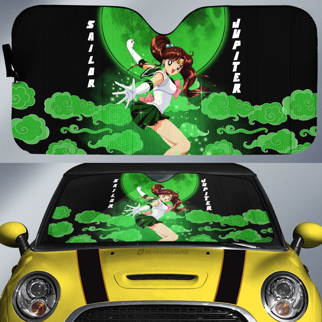 Sailor Jupiter Car Sunshade Custom Sailor Moon Anime Car Accessories - Gearcarcover - 1