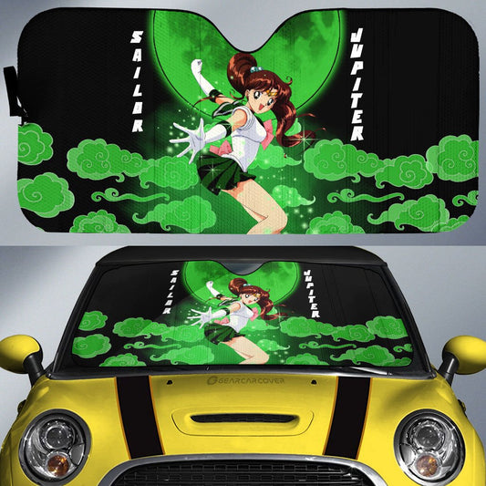 Sailor Jupiter Car Sunshade Custom Sailor Moon Anime Car Accessories - Gearcarcover - 1
