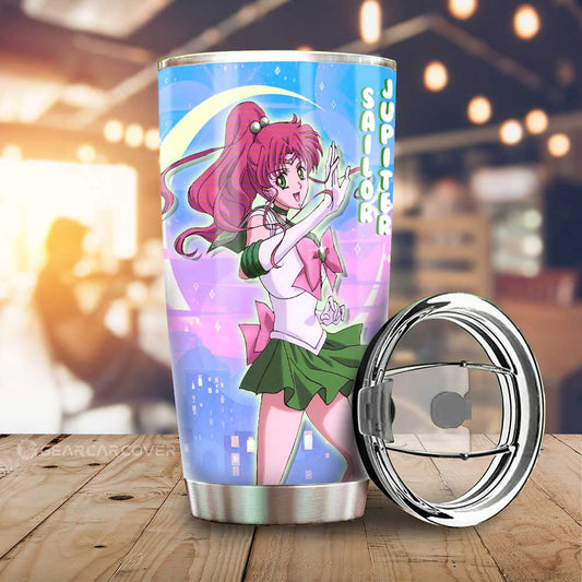 Sailor Jupiter Tumbler Cup Custom For Car Decoration - Gearcarcover - 1