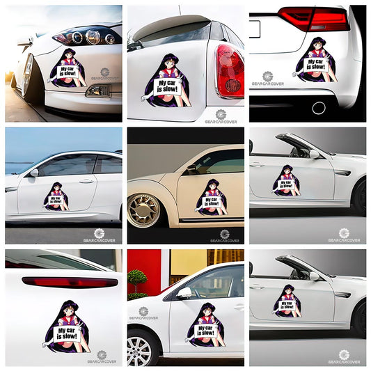 Sailor Mars Car Sticker Custom My Car Is Slow Funny - Gearcarcover - 2