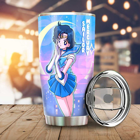 Sailor Mercury Tumbler Cup Custom For Car Decoration - Gearcarcover - 1