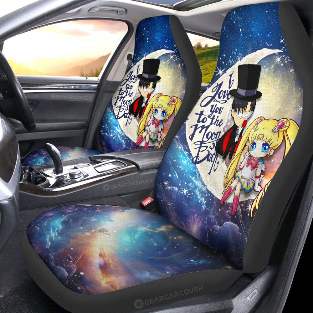 Sailor Moon And Tuxedo Mask Car Seat Covers Custom Car Accessories - Gearcarcover - 1