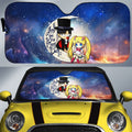 Sailor Moon And Tuxedo Mask Car Sunshade Custom Car Accessories - Gearcarcover - 1