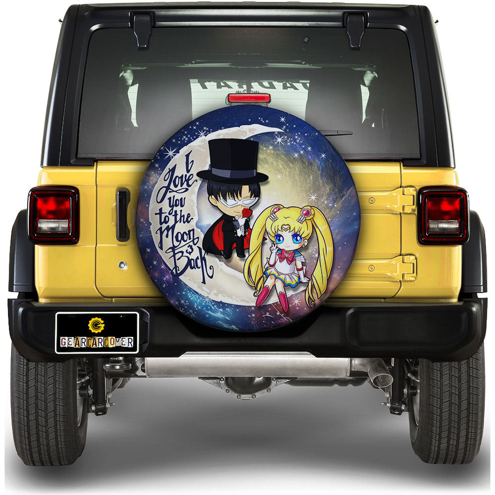 Sailor Moon And Tuxedo Mask Spare Tire Covers Custom Car Accessories - Gearcarcover - 1