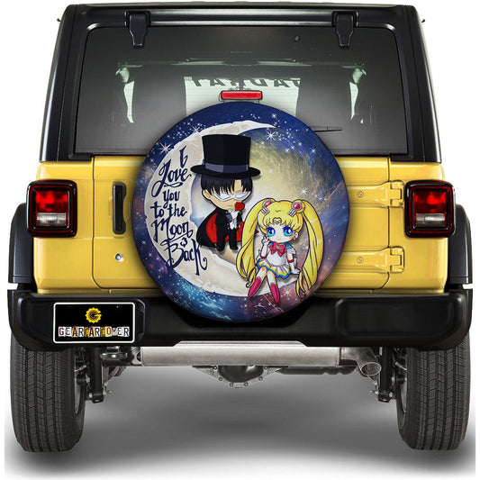 Sailor Moon And Tuxedo Mask Spare Tire Covers Custom Car Accessories - Gearcarcover - 1