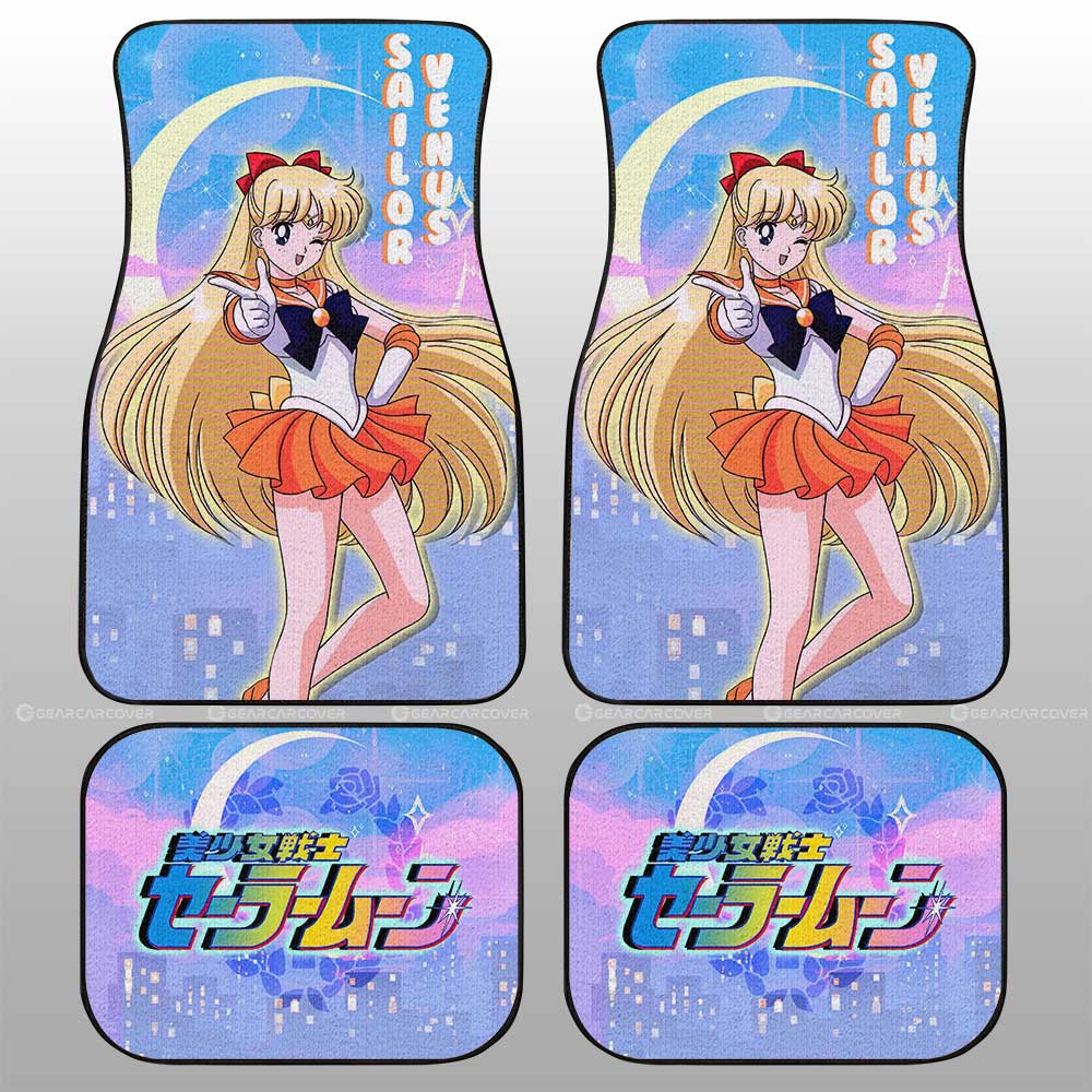 Sailor Venus Car Floor Mats Custom Sailor Moon Anime For Car Decoration - Gearcarcover - 2