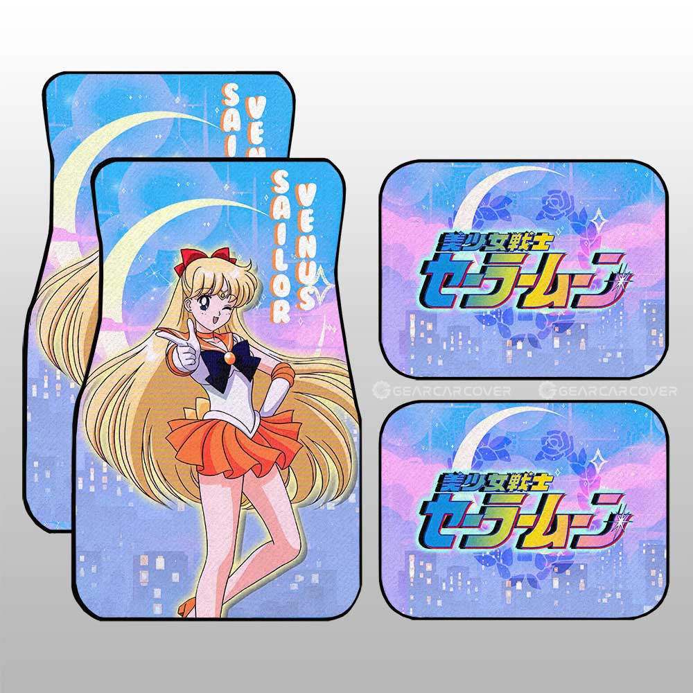 Sailor Venus Car Floor Mats Custom Sailor Moon Anime For Car Decoration - Gearcarcover - 1