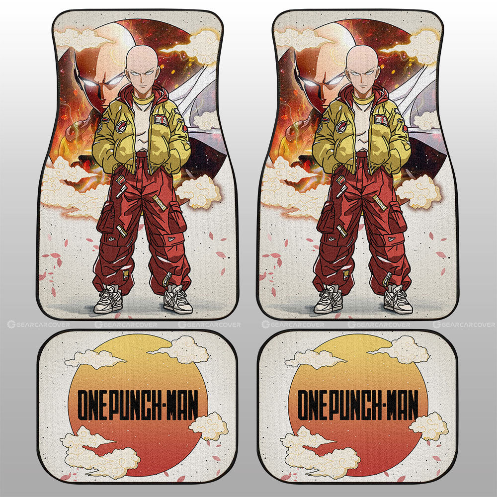 Saitama Car Floor Mats Anime Collection - Gearcarcover - 1