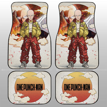 Saitama Car Floor Mats Anime Collection - Gearcarcover - 1
