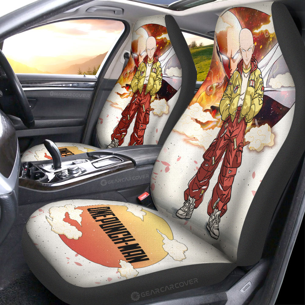 Saitama Car Seat Covers Anime Collection - Gearcarcover - 1