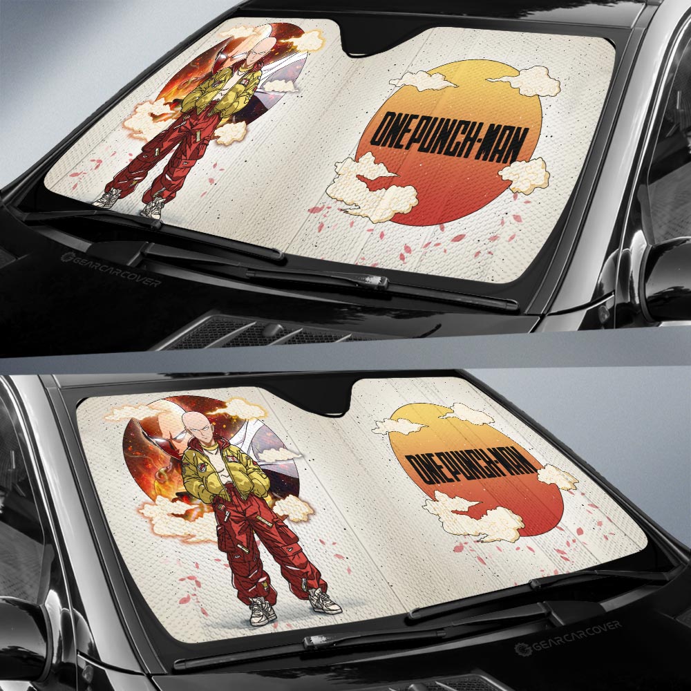 Saitama Car Sunshade Anime Collection - Gearcarcover - 2