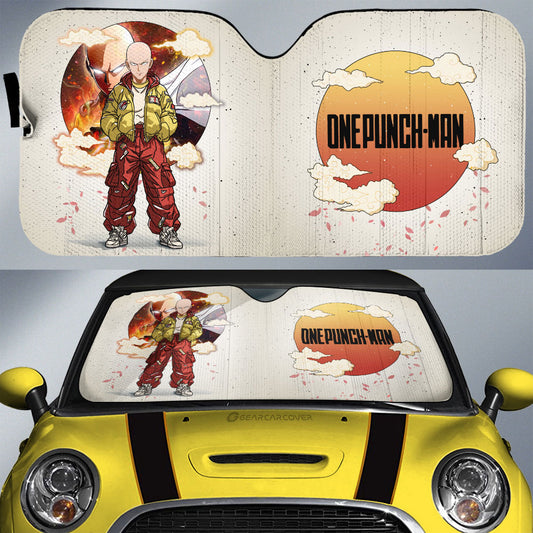 Saitama Car Sunshade Anime Collection - Gearcarcover - 1
