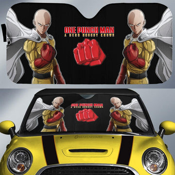 Saitama Car Sunshade Custom Main Hero Car Accessories - Gearcarcover - 1