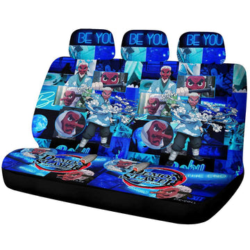Sakonji Urokodaki Car Back Seat Cover Custom - Gearcarcover - 1