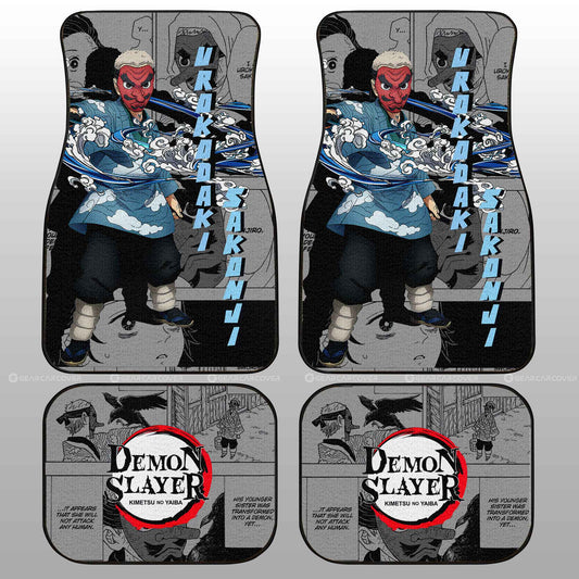 Sakonji Urokodaki Car Floor Mats Custom Mix Mangas - Gearcarcover - 2