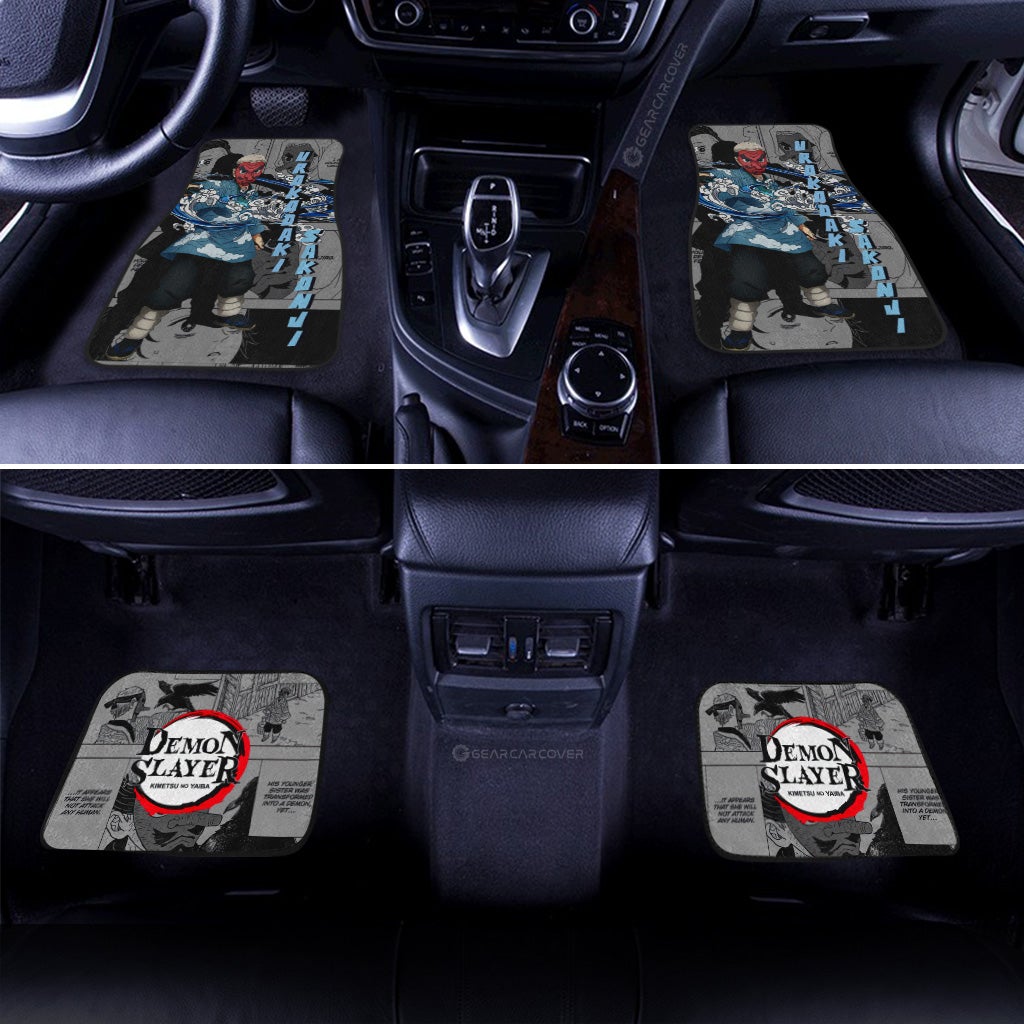 Sakonji Urokodaki Car Floor Mats Custom Mix Mangas - Gearcarcover - 3