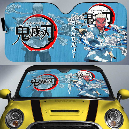 Sakonji Urokodaki Car Sunshade Custom Demon Slayer Anime Car Accessories - Gearcarcover - 1