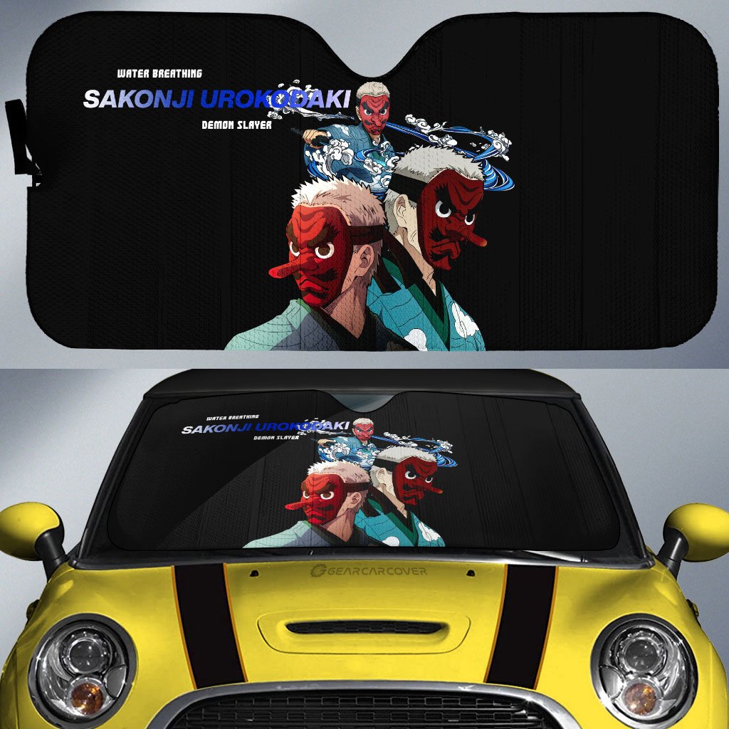 Sakonji Urokodaki Car Sunshade Custom - Gearcarcover - 1