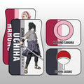 Sakura And Sasuke Car Floor Mats Custom Car Accessories For Fans - Gearcarcover - 2