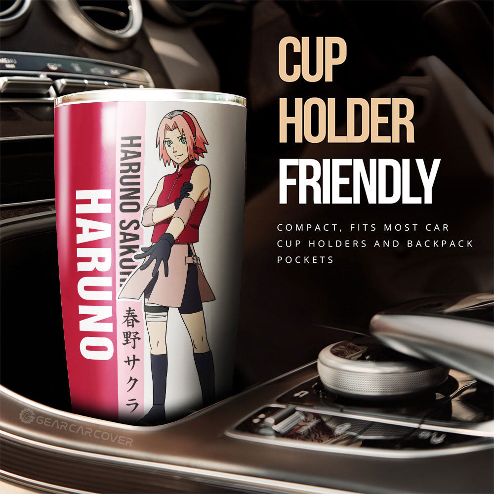 Sakura And Sasuke Tumbler Cup Custom Anime Car Accessories For Fans - Gearcarcover - 3