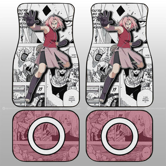 Sakura Car Floor Mats Custom Car Accessories Mix Manga - Gearcarcover - 2