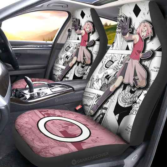 Sakura Car Seat Covers Custom Anime Car Accessories Mix Manga - Gearcarcover - 2