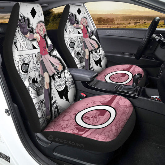 Sakura Car Seat Covers Custom Anime Car Accessories Mix Manga - Gearcarcover - 1