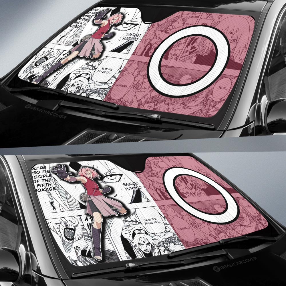 Sakura Car Sunshade Custom Mix Manga Car Accessories - Gearcarcover - 2