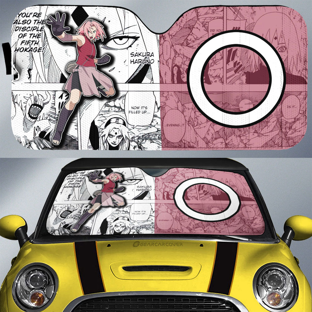 Sakura Car Sunshade Custom Mix Manga Car Accessories - Gearcarcover - 1